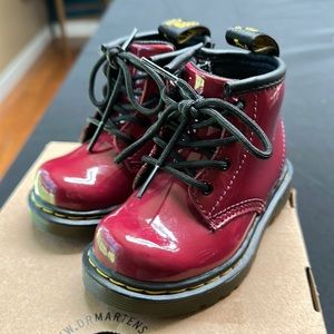 1460 Dr Martens toddler size 5 Dark Scooter Red
